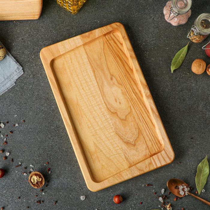Доска разделочная "Ассиметричная", для подачи и сервировки, 35х21 см, массив ясеня 
Доска разделочная "Ассиметричная", для подачи и сервировки, 35х21 см, массив ясеня