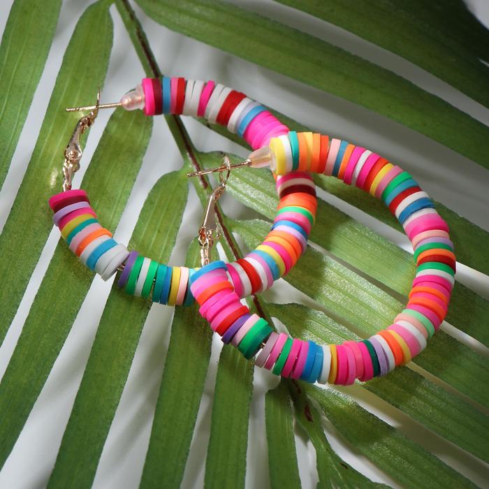 Серьги-кольца "Бисер", цветные, d=4
Серьги-кольца "Бисер", цветные, d=4