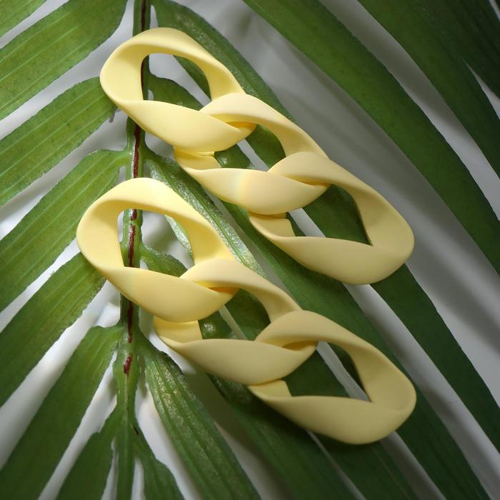 Серьги пластик "Цепи" квадратные звенья, цвет жёлтый
Серьги пластик "Цепи" квадратные звенья, цвет жёлтый