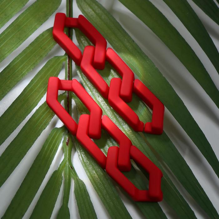 Серьги пластик "Цепи" фьюче, цвет красный
Серьги пластик "Цепи" фьюче, цвет красный