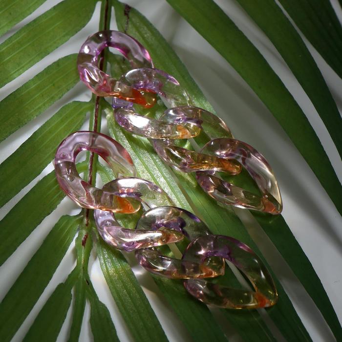 Серьги пластик "Цепь" полупрозрачные, цвет розово-жёлтый
Серьги пластик "Цепь" полупрозрачные, цвет розово-жёлтый