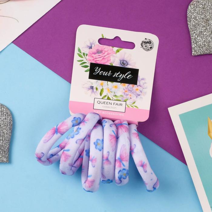 Резинка для волос "Лина" (набор 6 шт) летний орнамент, 4 см, микс
Резинка для волос "Лина" (набор 6 шт) летний орнамент, 4 см, микс