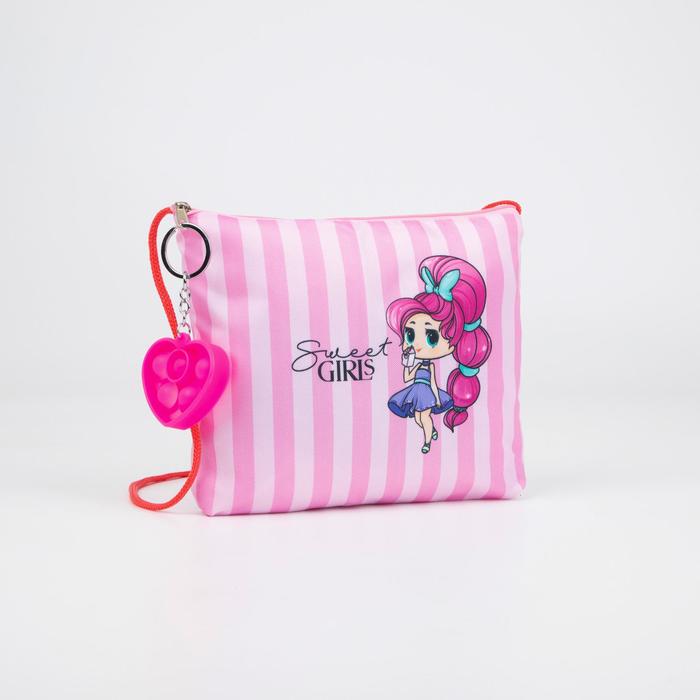 Сумка с брелоком поп-ит, отдел на молнии, с подкладом, длинный шнурок, цвет розовый, Sweet
Сумка с брелоком поп-ит, отдел на молнии, с подкладом, длинный шнурок, цвет розовый, Sweet