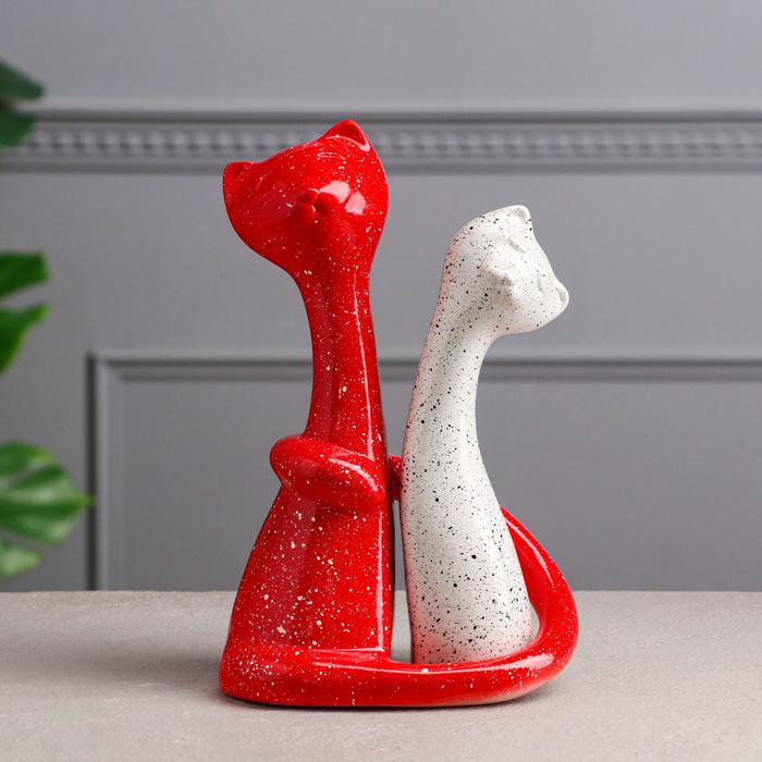 Статуэтка "Пара котов", гранит, красно-белая, 26 см
Статуэтка "Пара котов", гранит, красно-белая, 26 см