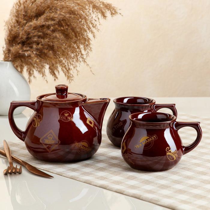 Чайный набор "Инжир", 3 предмета, коричневый, чай бронза, 0.65/0.3 л, микс
Чайный набор "Инжир", 3 предмета, коричневый, чай бронза, 0.65/0.3 л, микс