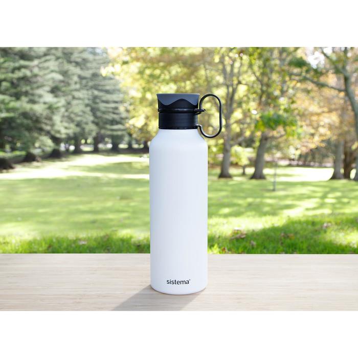 фото Стальная бутылка, 600 мл, микс sistema