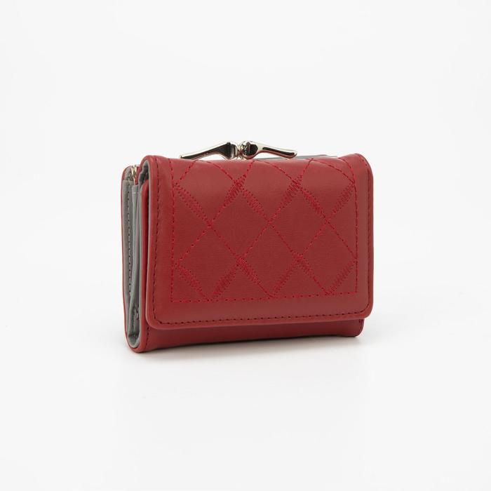 Кошелёк на кнопке, цвет бордовый
Кошелёк на кнопке, цвет бордовый