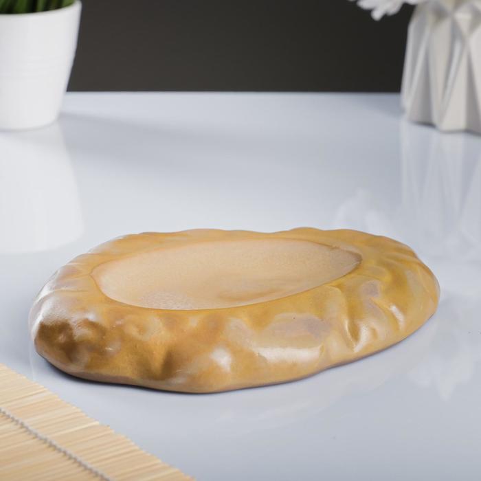 Блюдо-подставка "Камень малый" 19х16см, кремю
Блюдо-подставка "Камень малый" 19х16см, кремю