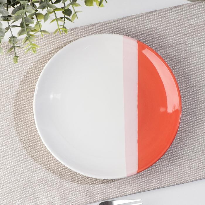 Тарелка «Полоски», d=18,5 см,цвет коралловый
Тарелка «Полоски», d=18,5 см,цвет коралловый