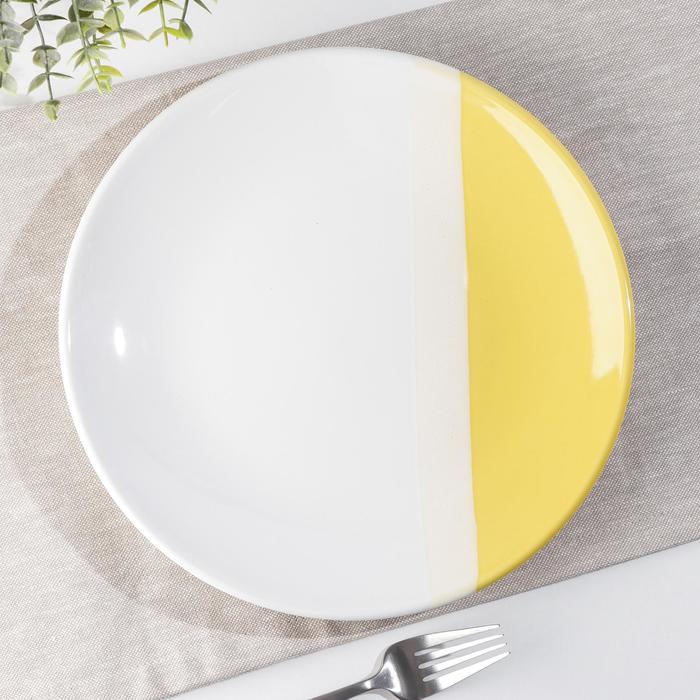 Тарелка «Полоски», d=26 см, цвет жёлтый
Тарелка «Полоски», d=26 см, цвет жёлтый