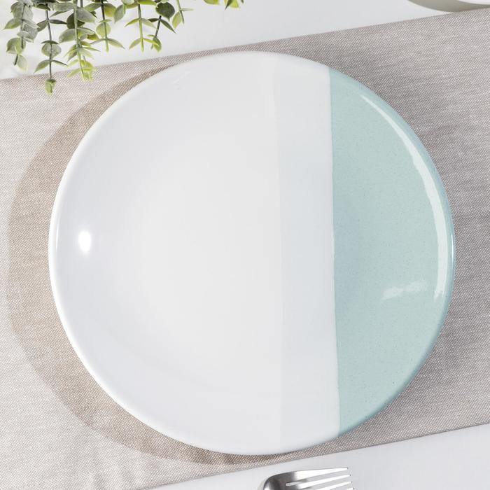 Тарелка «Полоски», d=26 см, цвет мятный
Тарелка «Полоски», d=26 см, цвет мятный