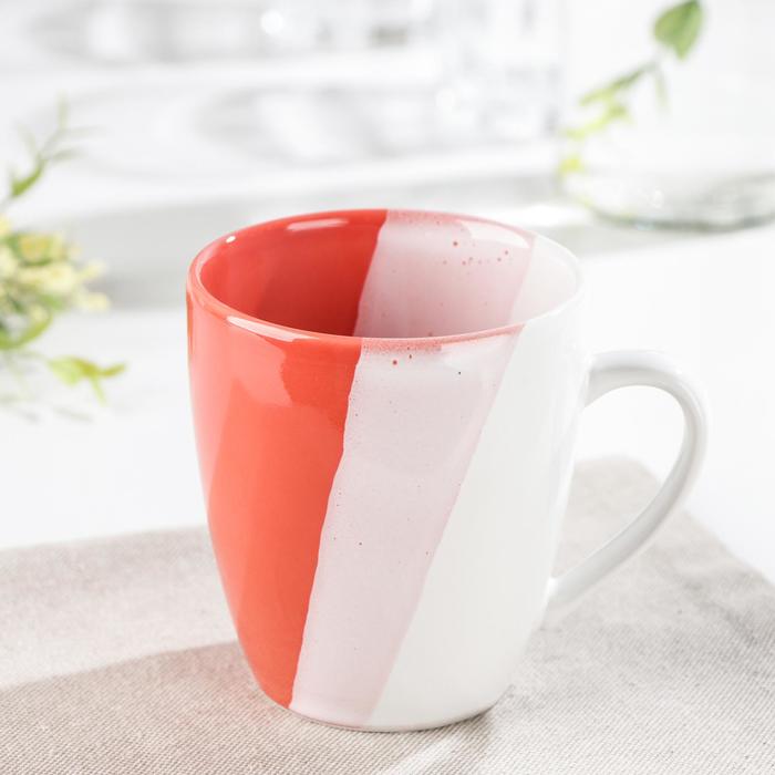 Кружка «Полоски», 340 мл, цвет коралловый
Кружка «Полоски», 340 мл, цвет коралловый