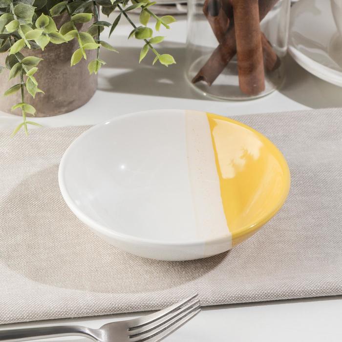 Салатник «Полоски», 300 мл, d=13 см, цвет жёлтый
Салатник «Полоски», 300 мл, d=13 см, цвет жёлтый