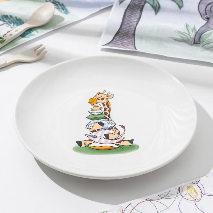 Тарелка «Жираф», d=21 см,
Тарелка «Жираф», d=21 см,