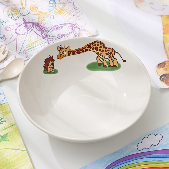 Тарелка суповая «Жираф», 750 мл, d=19,5 см,
Тарелка суповая «Жираф», 750 мл, d=19,5 см,