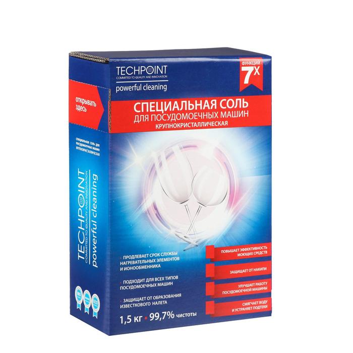 Экологичная соль для посудомоечных машин Techpoint, крупнокристаллическая, 1.5 кг
Экологичная соль для посудомоечных машин Techpoint, крупнокристаллическая, 1.5 кг