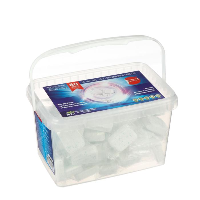 Экологичные таблетки для посудомоечных машин Techpoint, бесфосфатные, 60 шт. по 20 г
Экологичные таблетки для посудомоечных машин Techpoint, бесфосфатные, 60 шт. по 20 г