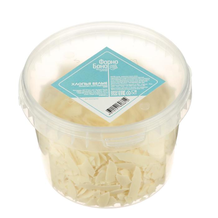 фото Глазурь кондитерская белая (хлопья белые) 350 г урал-шок