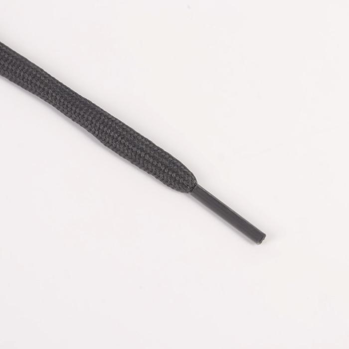 фото Шнурки для обуви, пара, круглые, d = 5 мм, 110 см, цвет тёмно-серый onlitop