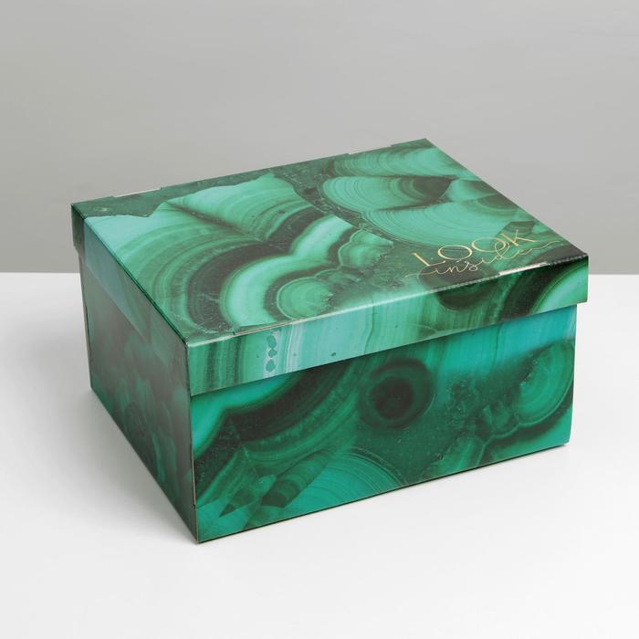 Коробка складная «Малахит», 31,2 х 25,6 х 16,1 см
Коробка складная «Малахит», 31,2 х 25,6 х 16,1 см