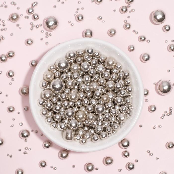 Рисовое драже «Шарики» серебро, микс, 50 г
Рисовое драже «Шарики» серебро, микс, 50 г