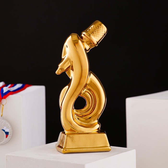 Кубок "Скрипичный ключ", булат, золотистый, керамика, 21 см
Кубок "Скрипичный ключ", булат, золотистый, керамика, 21 см