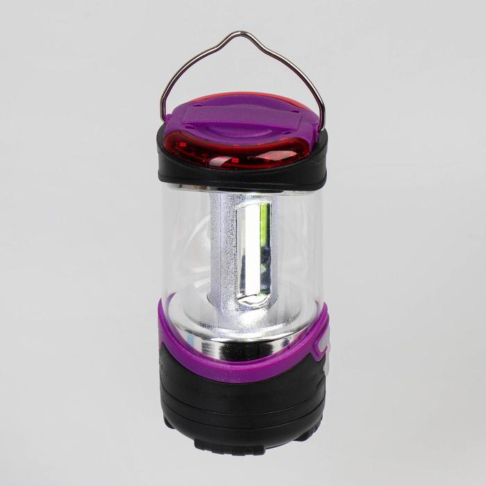Фонарь кемпинговый аккумуляторный 5 Вт, 1200 мАч, USB, фиолетовый
Фонарь кемпинговый аккумуляторный 5 Вт, 1200 мАч, USB, фиолетовый
