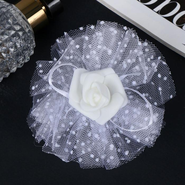 Резинка для волос бант "Школьница" розочки сеточка в горох, белый
Резинка для волос бант "Школьница" розочки сеточка в горох, белый