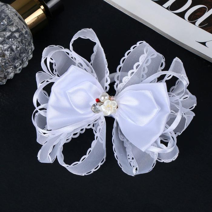 Резинка для волос "Бантик" праздник, белый
Резинка для волос "Бантик" праздник, белый