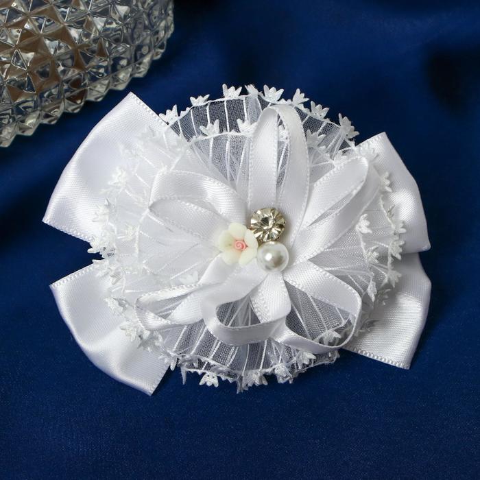 Резинка для волос бант "Школьница" лента бусинки, белый
Резинка для волос бант "Школьница" лента бусинки, белый