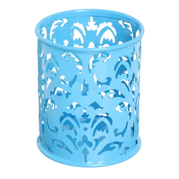 Стакан для пишущих принадлежностей, круглый, металлический, голубой
Стакан для пишущих принадлежностей, круглый, металлический, голубой