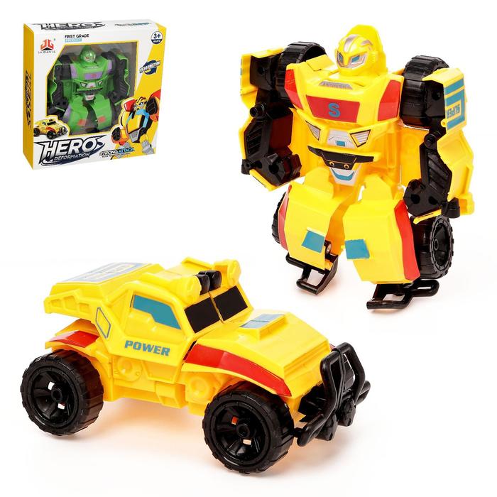 Робот с трансформацией «Гонка», цвет жёлтый
Робот с трансформацией «Гонка», цвет жёлтый