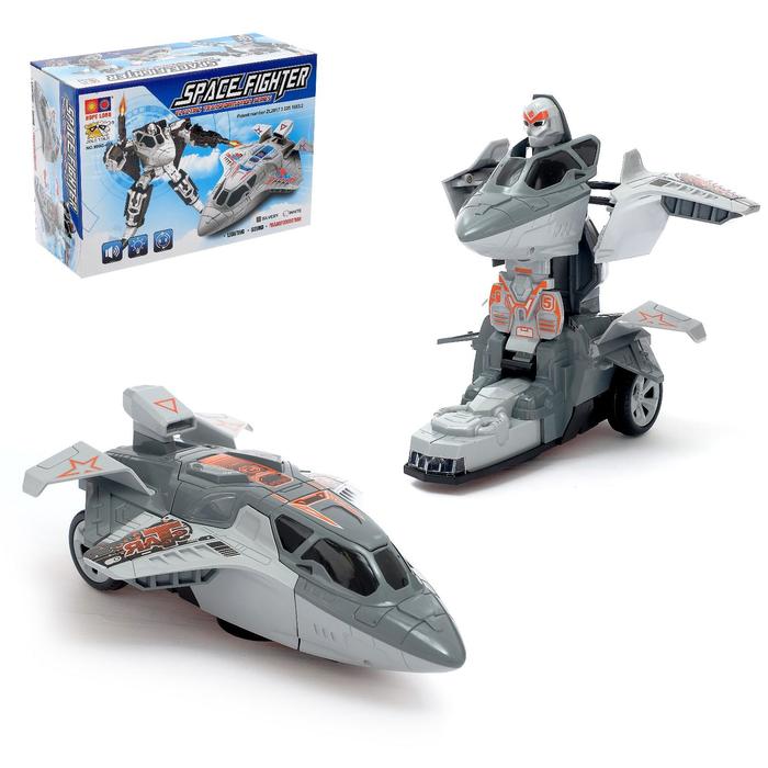 Робот с трансформацией «Самолёт», световые и звуковые эффекты, работает от батареек, цвет серый
Робот с трансформацией «Самолёт», световые и звуковые эффекты, работает от батареек, цвет серый