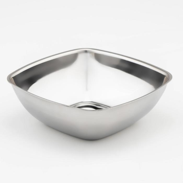 Мискa, 500 л, 14×14×4,8 см, 201 мaркa стaли, толщинa 0,8 мм 
Мискa, 500 л, 14×14×4,8 см, 201 мaркa стaли, толщинa 0,8 мм