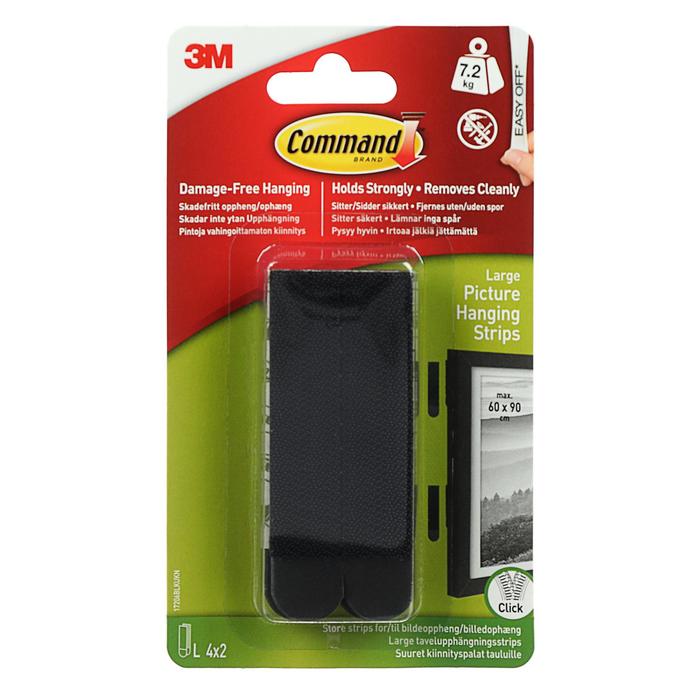 Застежки самоклеящиеся для картин, Command 17206BLK черные, большие, 4 пары
Застежки самоклеящиеся для картин, Command 17206BLK черные, большие, 4 пары