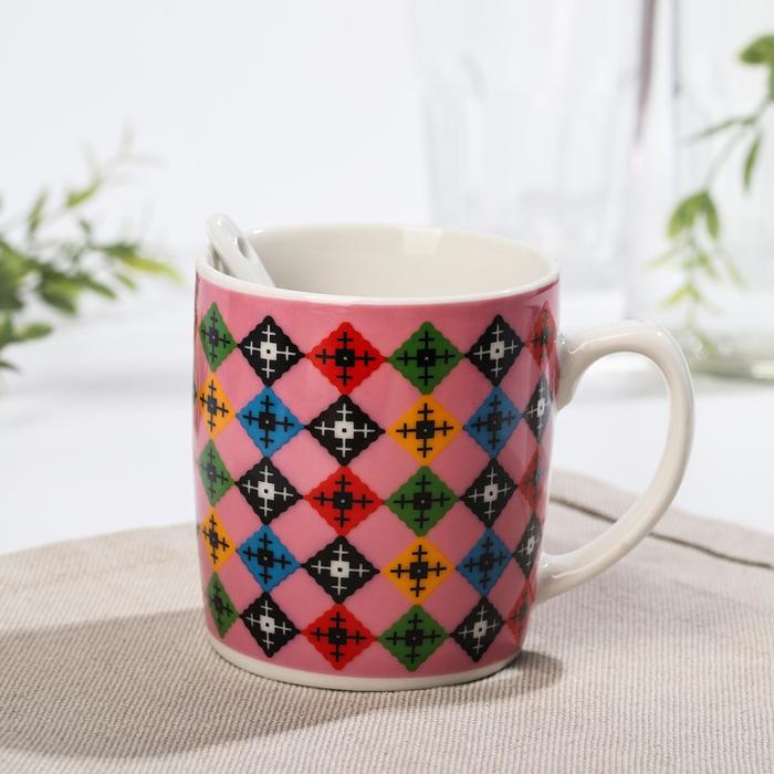 Кружка с ложкой «Краски», 250 мл, 13×7,8×14,5 см, цвет МИКС
Кружка с ложкой «Краски», 250 мл, 13×7,8×14,5 см, цвет МИКС