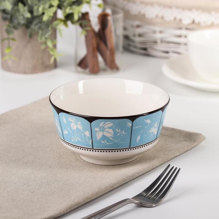 фото Миска «вдохновение», 12,5×6,5 см, цвет голубой