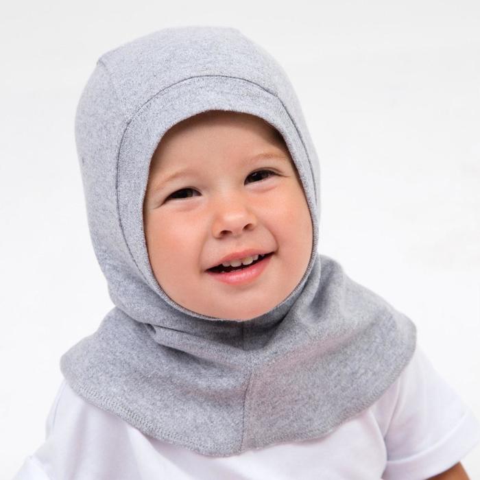 фото Шлем детский, цвет серый, размер 44-50 веснушка