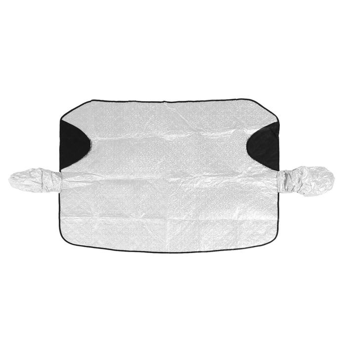 Защитный чехол-накидка на стекло автомобиля и зеркала 110х140 см, 2 слоя
Защитный чехол-накидка на стекло автомобиля и зеркала 110х140 см, 2 слоя