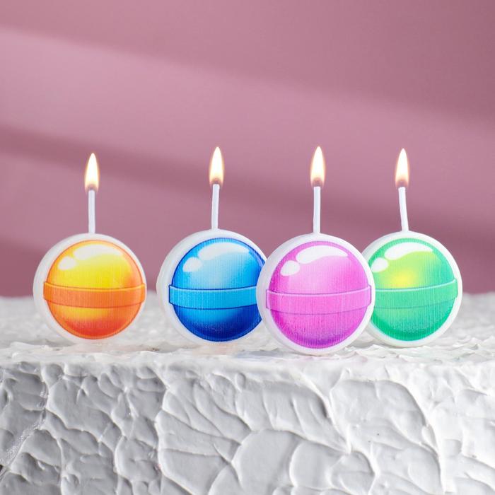 Свечи в торт на шпажках "Леденцы", 6,6х3,8 см, 25 гр, набор 4 шт
Свечи в торт на шпажках "Леденцы", 6,6х3,8 см, 25 гр, набор 4 шт