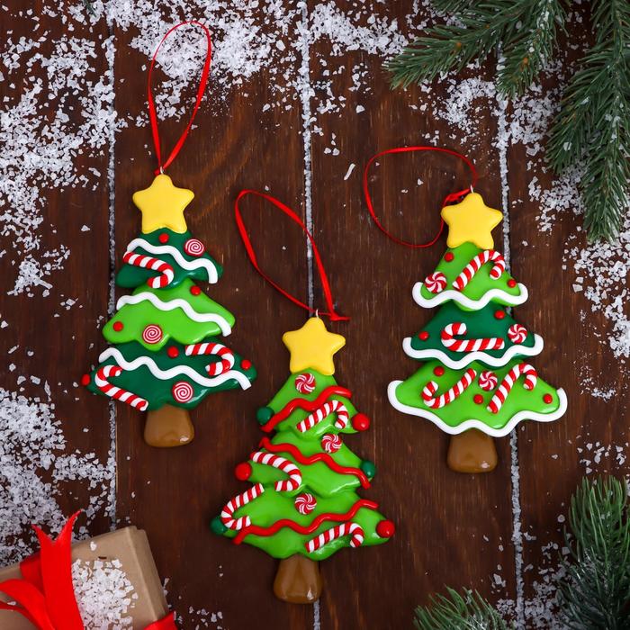 Украшение ёлочное "Ёлочка со звездой" 8,5х12,5 см, микс
Украшение ёлочное "Ёлочка со звездой" 8,5х12,5 см, микс