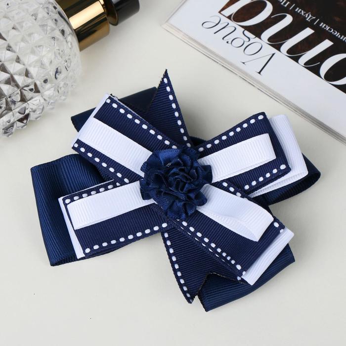 Резинка для волос "Бантик" полосы цветы, бело-синий
Резинка для волос "Бантик" полосы цветы, бело-синий