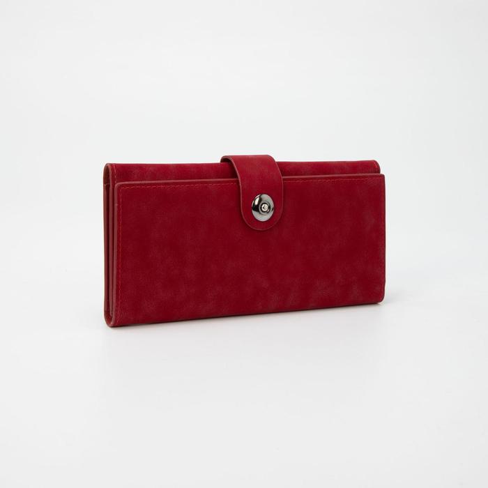 Кошелёк женский, 2 отдела на магните, цвет бордовый
Кошелёк женский, 2 отдела на магните, цвет бордовый