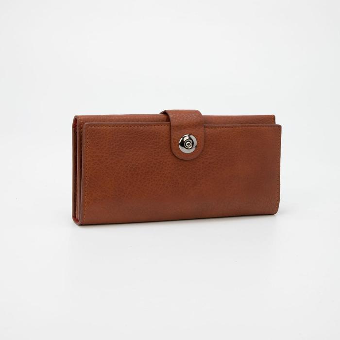 Кошелёк женский, 2 отдела на магните, цвет коричневый
Кошелёк женский, 2 отдела на магните, цвет коричневый