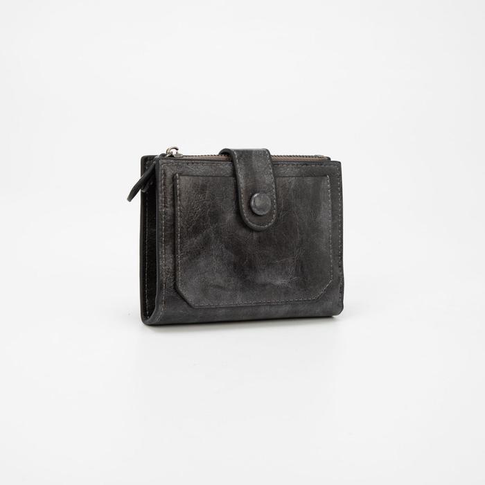 Кошелёк женский, отдел на кнопке, цвет серый
Кошелёк женский, отдел на кнопке, цвет серый