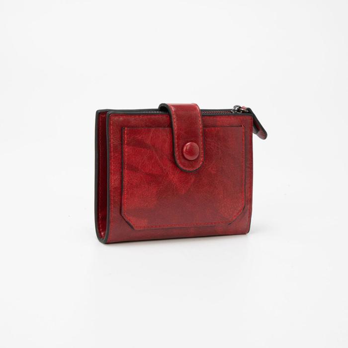 Кошелёк женский, отдел на кнопке, цвет красный
Кошелёк женский, отдел на кнопке, цвет красный