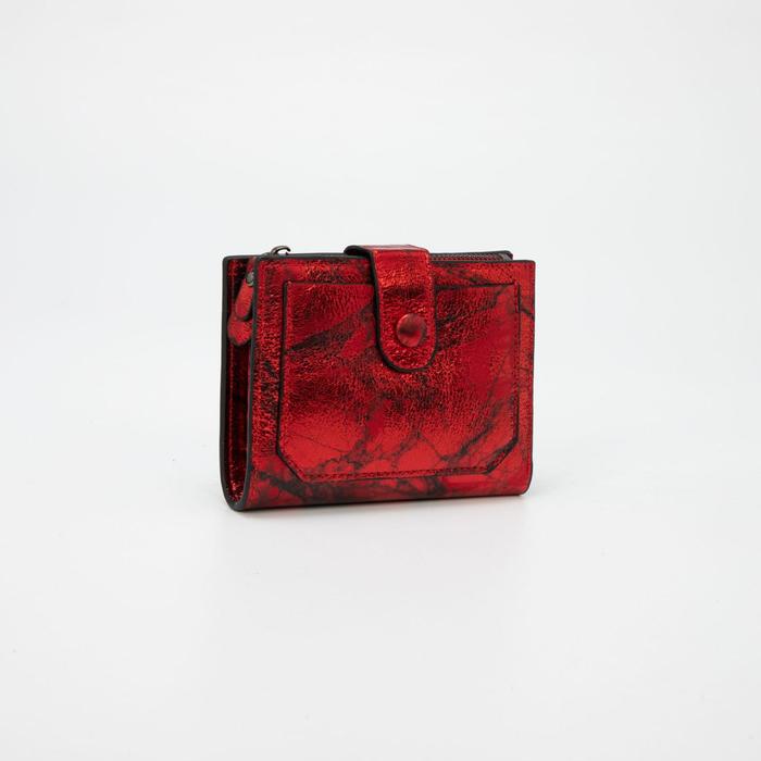 Кошелёк на кнопке, цвет красный
Кошелёк на кнопке, цвет красный