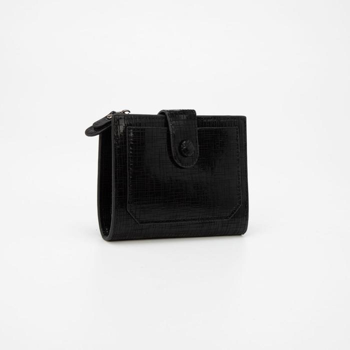 Кошелёк на кнопке, цвет чёрный
Кошелёк на кнопке, цвет чёрный