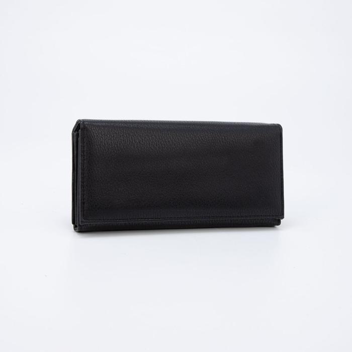 Кошелёк на кнопке, цвет чёрный
Кошелёк на кнопке, цвет чёрный