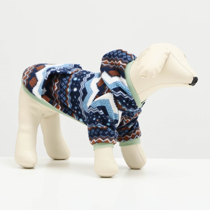 фото Толстовка для животных "скандинавия", флис, s (дс 20-22, ог 32-34, ош 26 см), микс